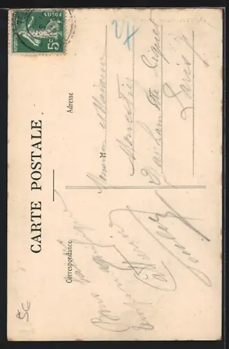 AK Telgruc, L`Arc de Triomphe et le Clocher