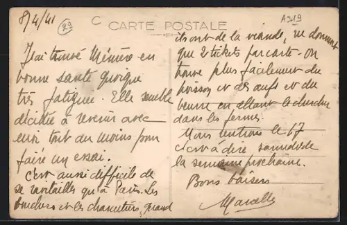 AK Pont-l`Abbé, Rue du Château avec pharmacie et commerces animés