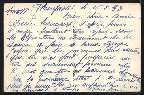 AK Plougastel Daoulas, Souvenir avec vue d`un pont et récolte de pommes de terre