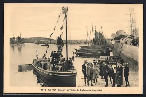 AK Concarneau, Arrivée du Bateau de Beg-Meil