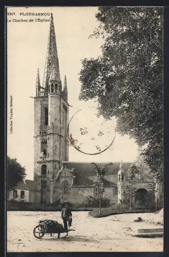 AK Plougasnou, Le Clocher de l`Église