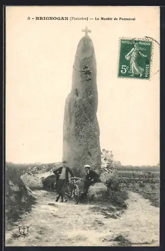 AK Brignogan /Finistère, Le Menhir de Pontusval
