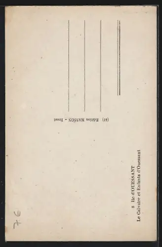 AK Ouessant, Le Calvaire et Enfants d`Ouessant