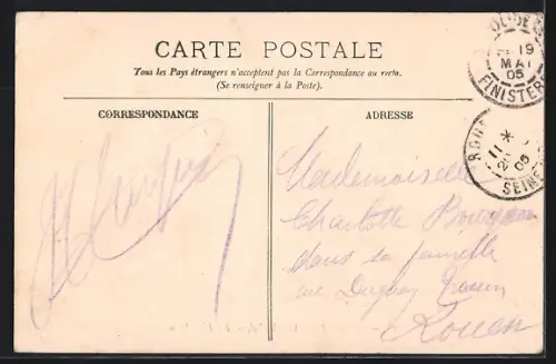 AK Roscoff, Vue du Vil., La Fête Dieu