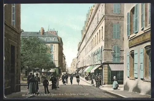 AK Brest, Rue de la Mairie, Square et Place