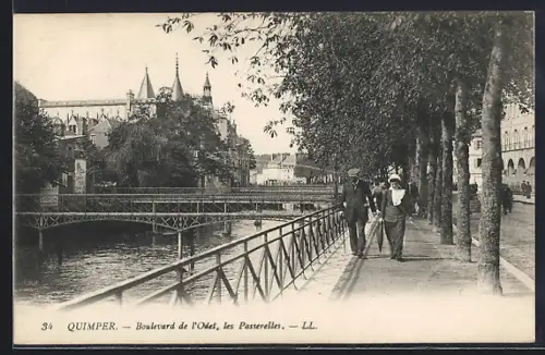 AK Quimper, Boulevard de l`Odet, les Passerelles