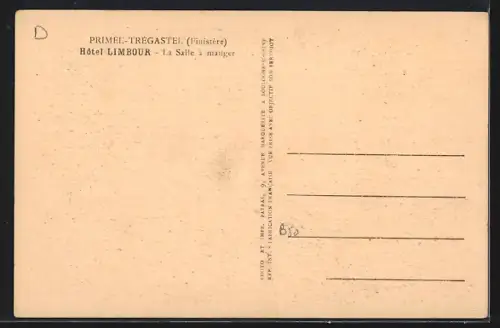 AK Primel-Trégastel, Hôtel Limbour, La Salle à manger