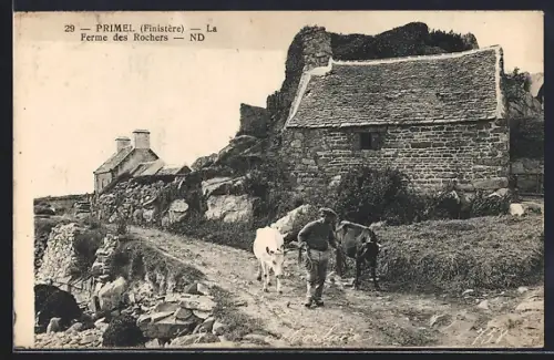 AK Primel /Finistère, La Ferme des Rochers