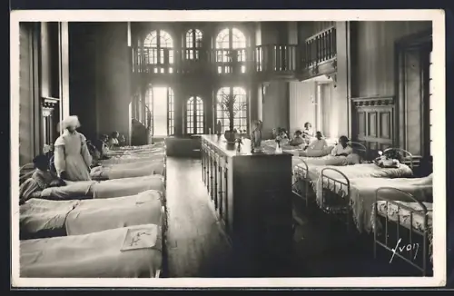 AK Roscoff, Intérieur du dortoir au Préventorium de Laber