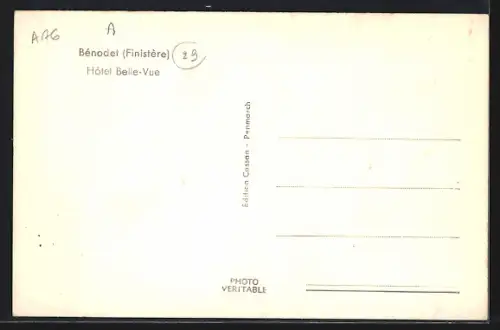 AK Bénodet, Hôtel Belle-Vue et son architecture élégante