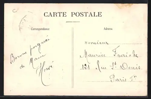 AK Le Faou, Le Miroir avec vue sur l`église et la rivière