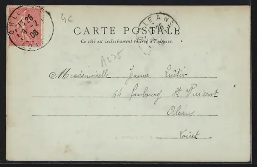 AK Quimper, Place Terre au Duc avec passants et bâtiments historiques