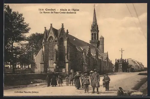 AK Confort, Abside de l`Église, La Route de Pont-Croix-Audierne