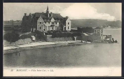 AK Roscoff, Villa Saint-Luc au bord de la mer