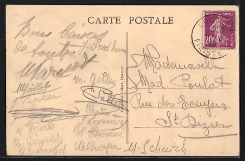 AK Loctudy, Hôtel Beau Rivages, Strassenpartie