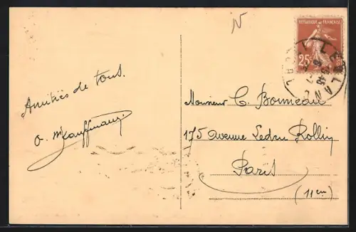 AK Le Blanc /Indre, Vue d`ensemble avec pont et viaduc en arrière-plan