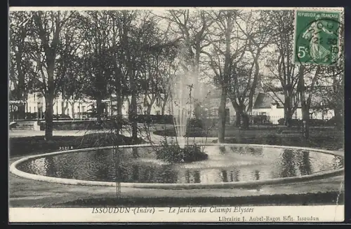 AK Issoudun /Indre, Le jardin des Champs Elysées