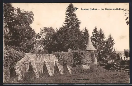 AK Éguzon /Indre, Les Douves du Château