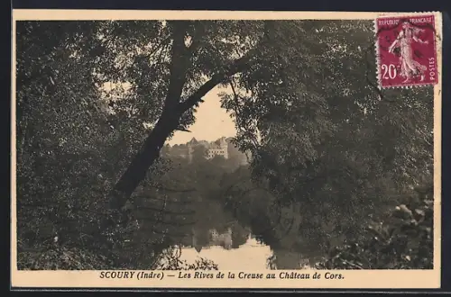 AK Scoury /Indre, Les Rives de la Creuse au Château de Cors