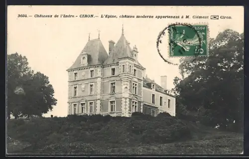 AK Ciron, L`Épine, château moderne appartenant à M. Clément