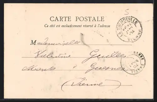 AK Poitou /Indre, Château Guillaume de Poitou, Vue prise au delà du Pont-Neuf