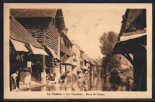 AK La Châtre, Les Tanneries, Bord de l`Indre