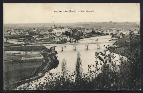 AK St-Gaultier /Indre, Vue générale