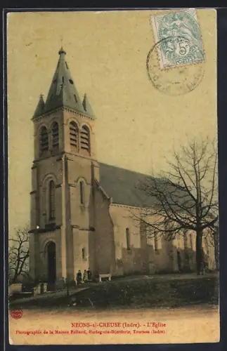 AK Néons-sur-Creuse /Indre, L`Église
