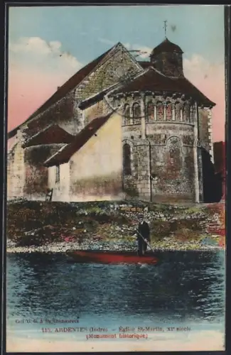 AK Ardentes /Indre, Église St-Martin, XIe siècle, Monument historique