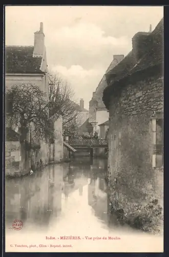 AK Mézières /Indre, Vue prise du Moulin