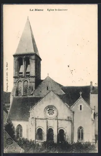 AK Le Blanc, Église St-Genitour