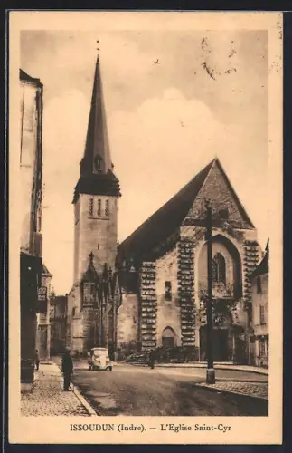 AK Issoudun /Indre, L`Eglise Saint-Cyr