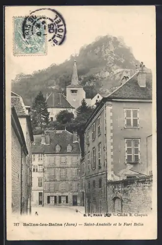 AK Salins-les-Bains /Jura, Saint-Anatoile et le Fort Belin