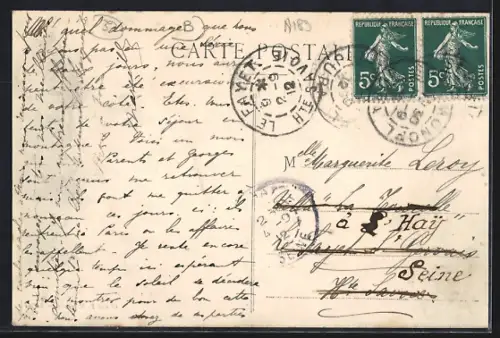 AK Septmoncel /Jura, Coteau de Bévy vue à vol d`oiseau