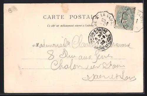 AK Saint-Claude, Pont suspendu et vue du village entouré de collines