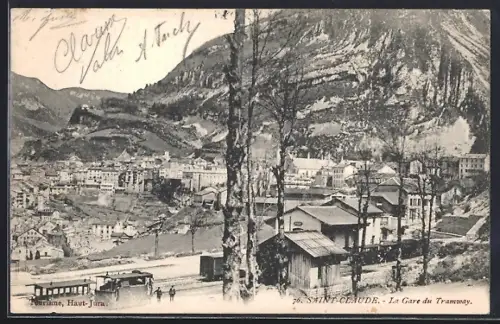AK Saint-Claude, La Gare du Tramway