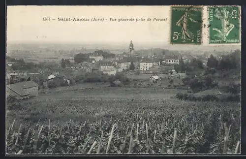 AK Saint-Amour /Jura, Vue générale prise de Peroset