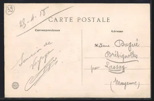 AK Saint-Amour, La Place d`Armes et la Rue du Châtelet