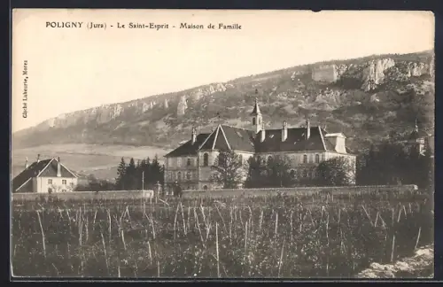 AK Poligny /Jura, Le Saint-Esprit, Maison de Famille