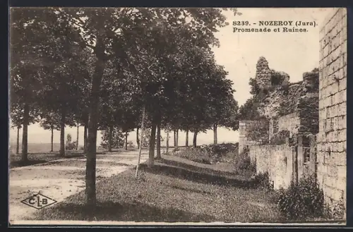 AK Nozeroy /Jura, Promenade et Ruines