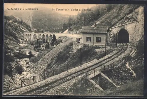 AK Morez /Morbier, Le Tunnel et le Viaduc de l`Évalude