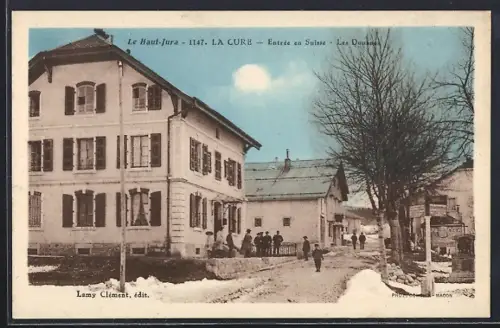 AK La Cure, Le Haut-Jura, Entrée en Suisse, Les Douanes