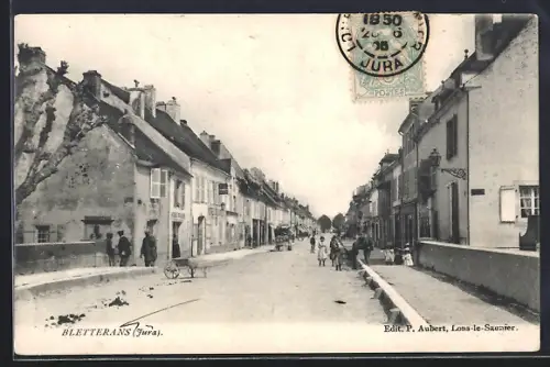 AK Bletterans /Jura, Une rue, Strassenpartie