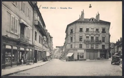 AK Dole /Jura, Grande Rue, Strassenpartie