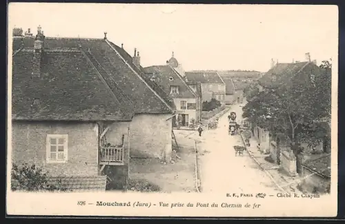 AK Mouchard /Jura, Vue prise du Pont du Chemin de fer