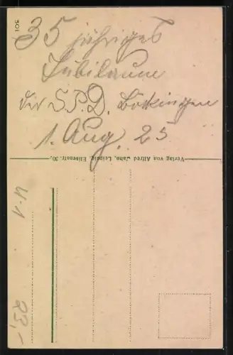 AK Allegorische Frauengestalt und Portraits von Bebel, Liebknecht und Singer