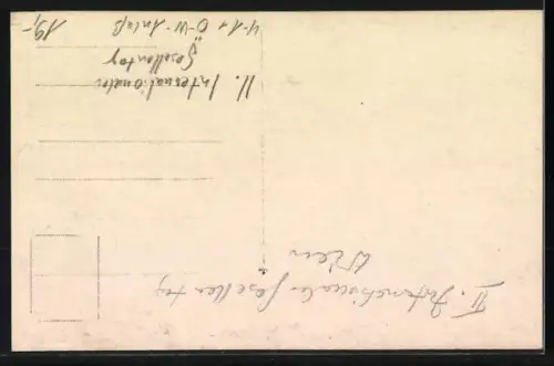 Foto-AK Wien, II. Internationaler Gesellentag, Umzug mit Reitern