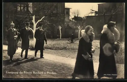 AK Einsegnung des Prinzen Burchard von Preussen, Prinz Oskar von Preussen in Uniform