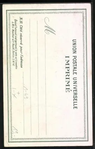 Lithographie Venedig, Ankunft des Kaiserpaares, König Humbert u. Königin Margherita von Italien