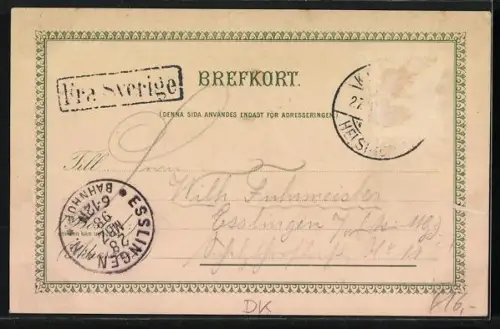 Lithographie Helsingborg, Helsning, Viadukten, Radhuset, Karnan, Inlopper